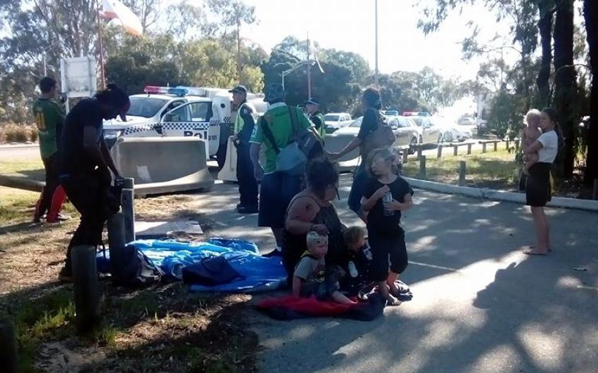 Children at Matagarup.