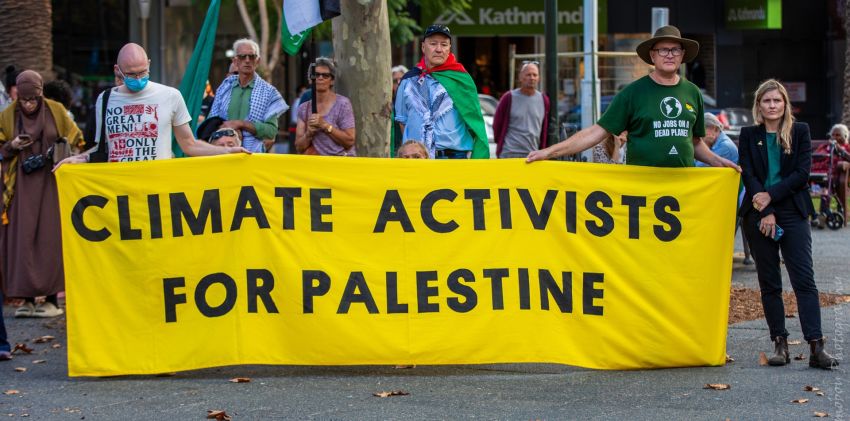 Climate activists for Palestine, Walyalup/Fremantle, May 25