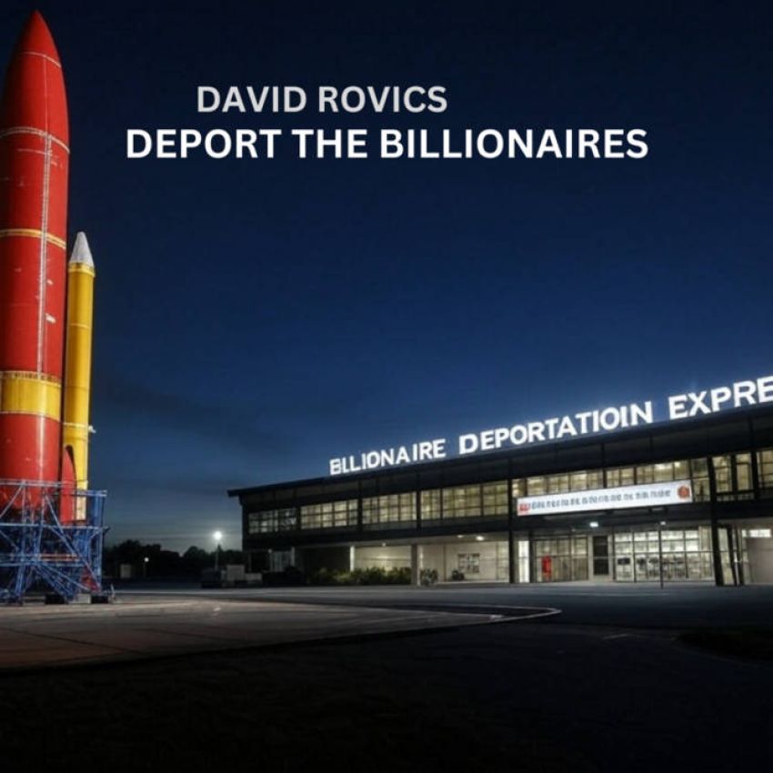 DAVID ROVICS - DEPORT THE BILLIONAIRES album sleeve