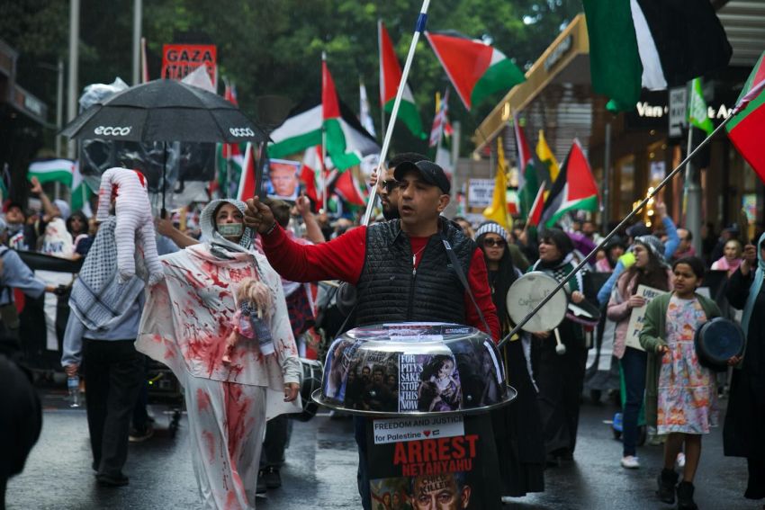 Marching in Gadigal Country/Sydney, July 27