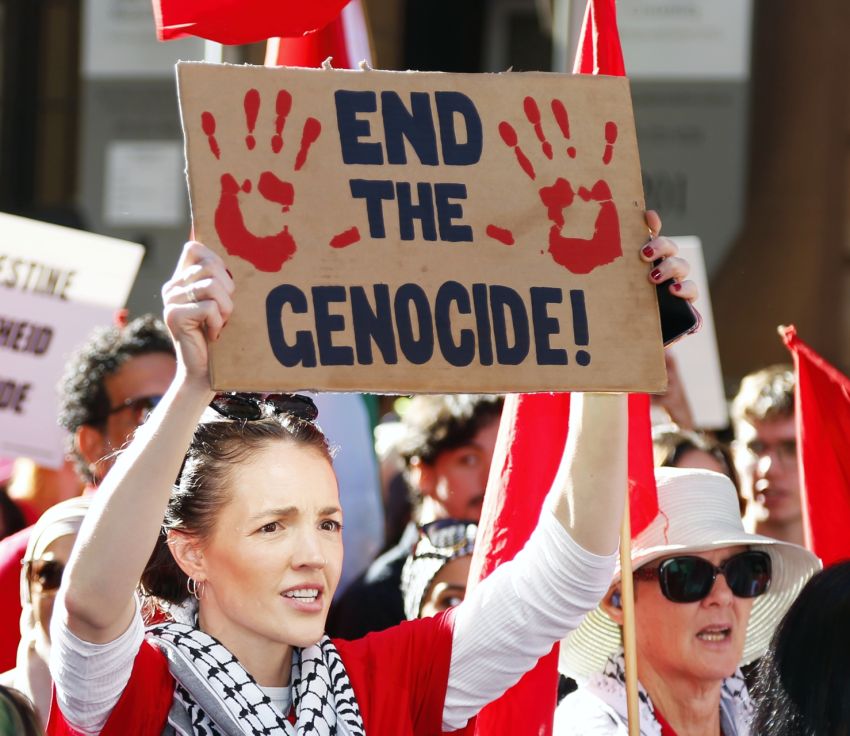 End the genocide, Magan-djin/Brisbane, June 15