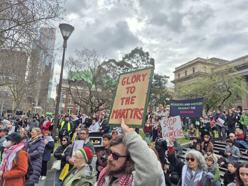 'Glory to the martyrs', Naarm/Melbourne, August 17