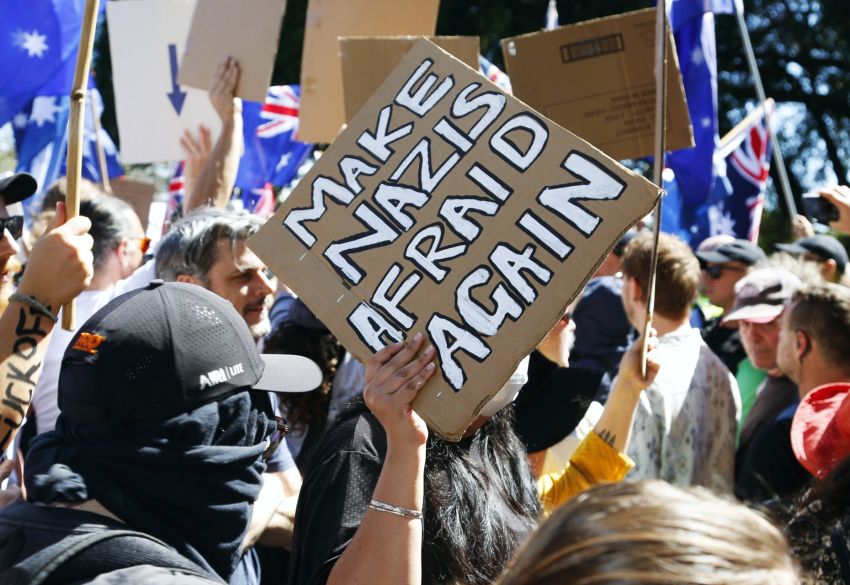 Make Nazis afraid again, Magan-djin/Brisbane
