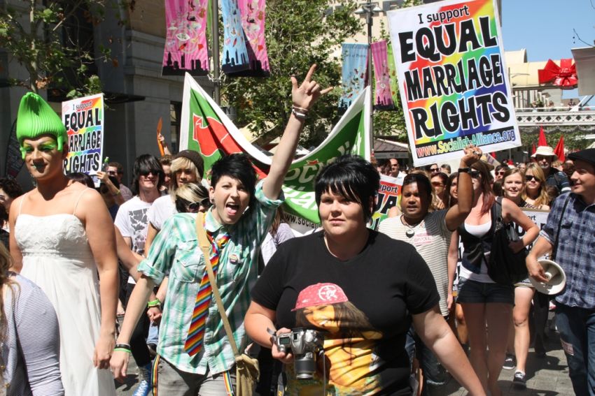 Marching for marriage equality