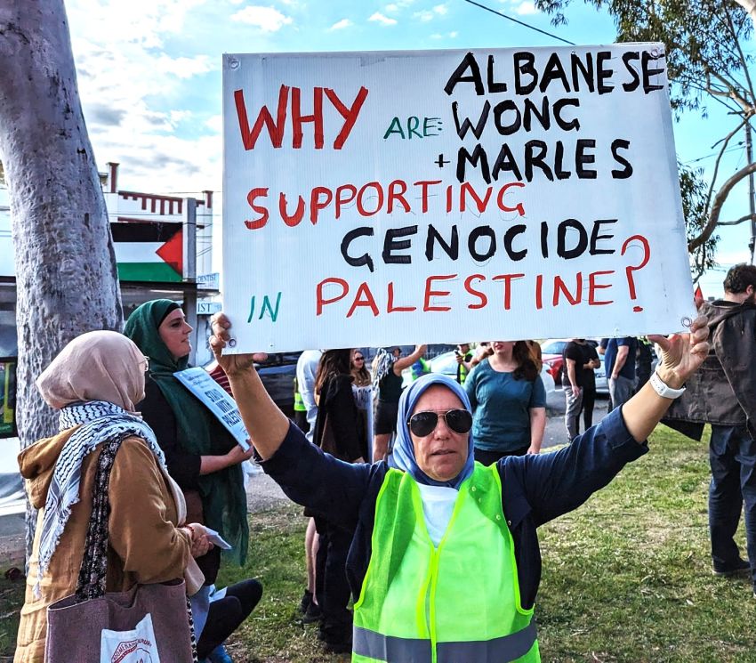 Corburg rally for Gaza, October 19
