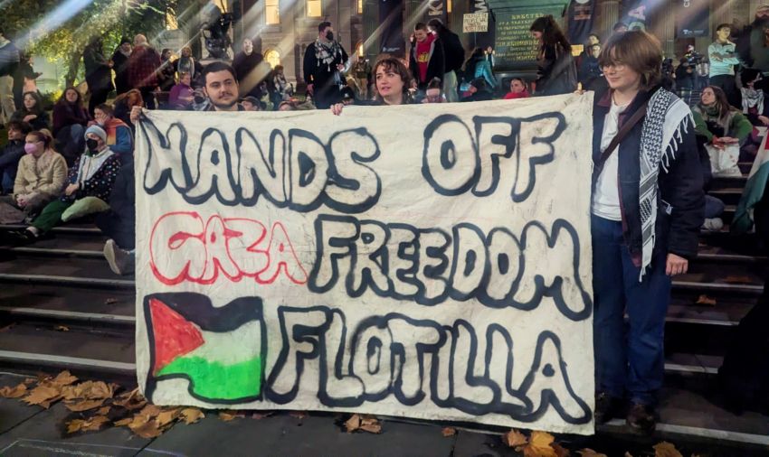 Hands off the Gaza Freedom Flotilla, Naarm/Melbourne, June 9
