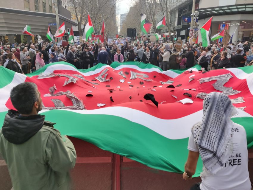 Rally in Naarm/Melbourne, July 6
