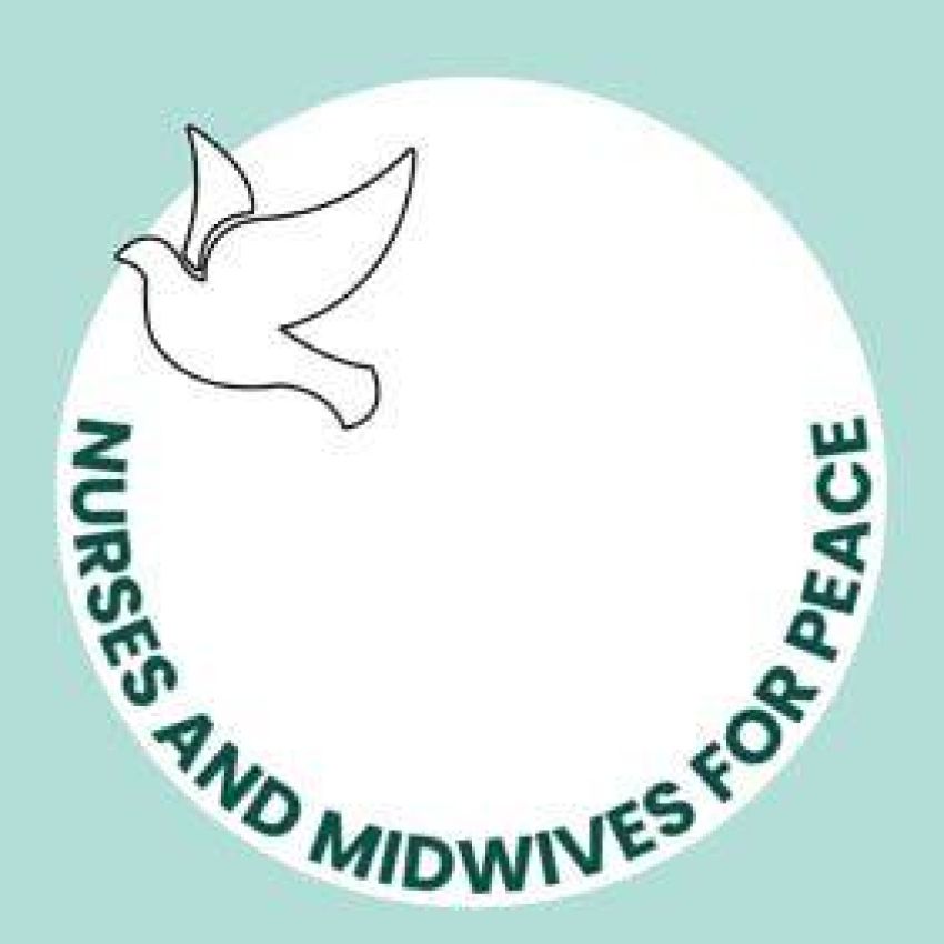 Nurses and Midwives for Palestine badge template