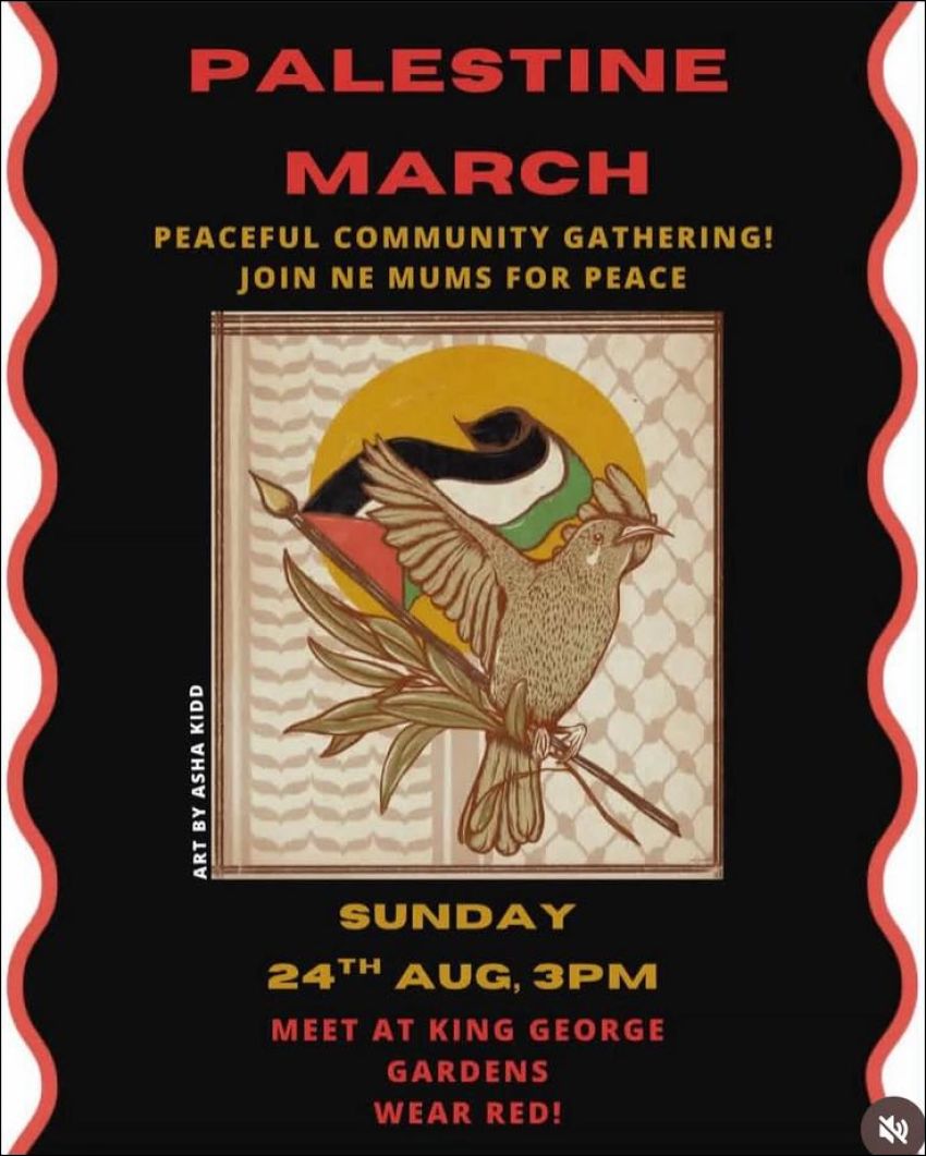 Leaflet: Peacful March for Palestine Wangratta 24082025