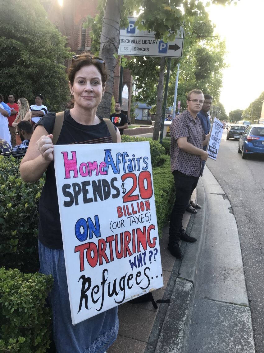 Refugee protest at Anthony Albanese's Marrickville officea