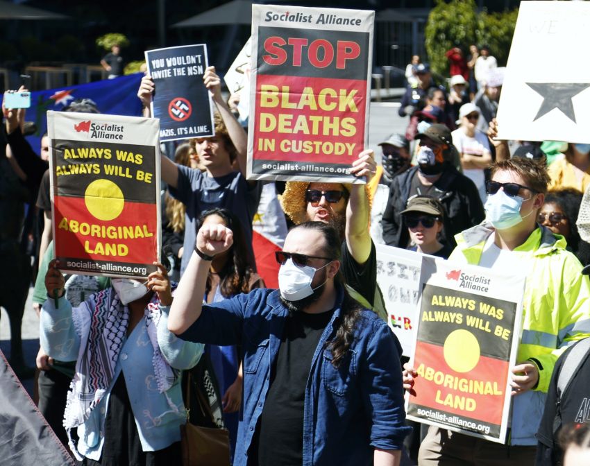 Socialist Alliance members in Magan-djin/Brisbane