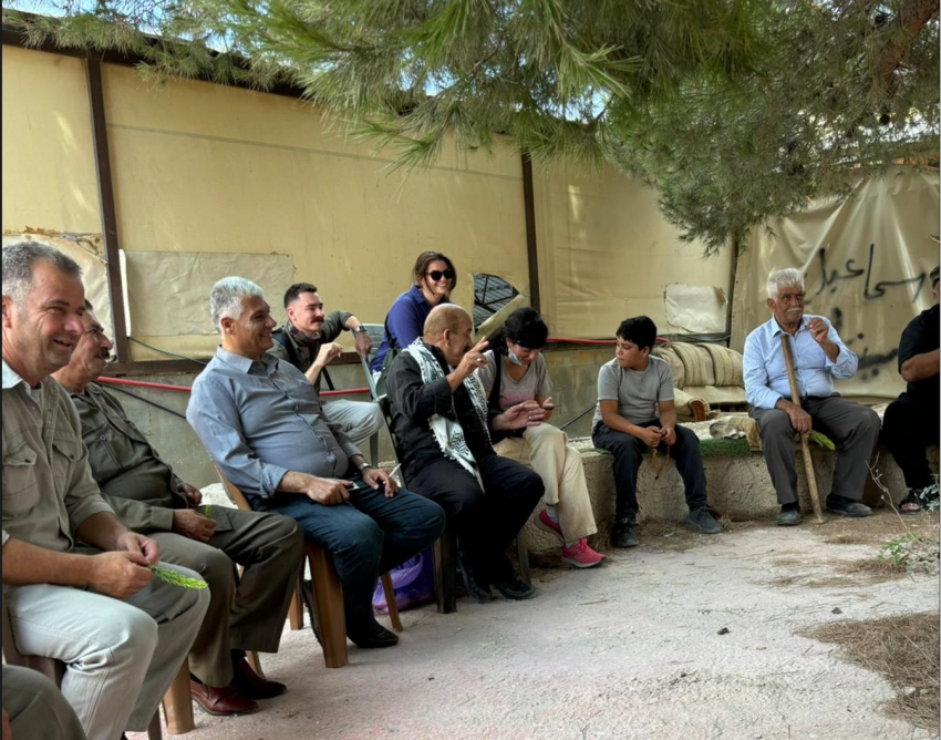 People sitting and talking