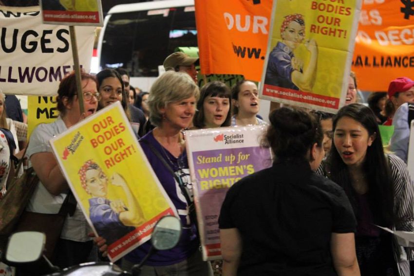 Socialist Alliance at Reclaim the Night, Sydney 2014