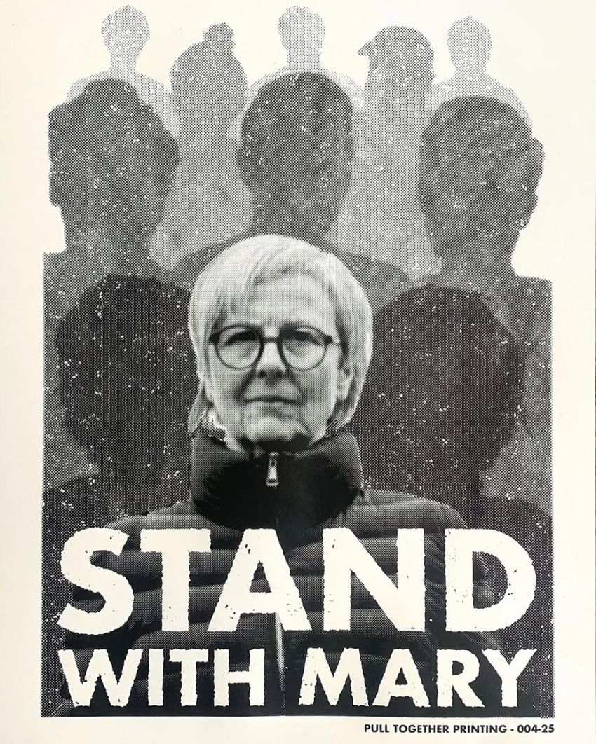 Stand With Mary rally poster