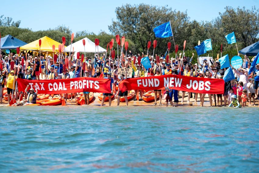 Tax coal profits, fund new jobs Tax coal profits, fund new jobs