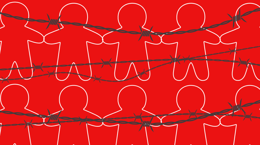 children clip art and barbed wire