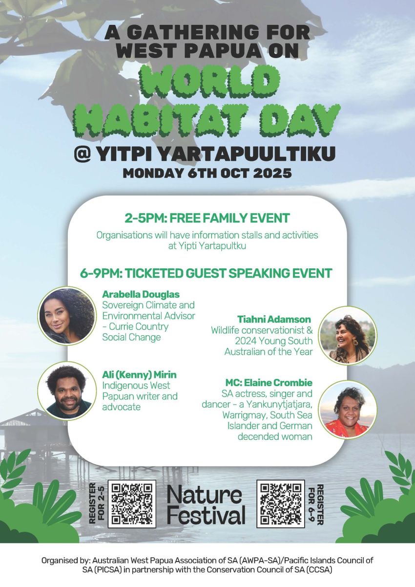 Graphic: World Habitat Day Evening Gathering 06102025