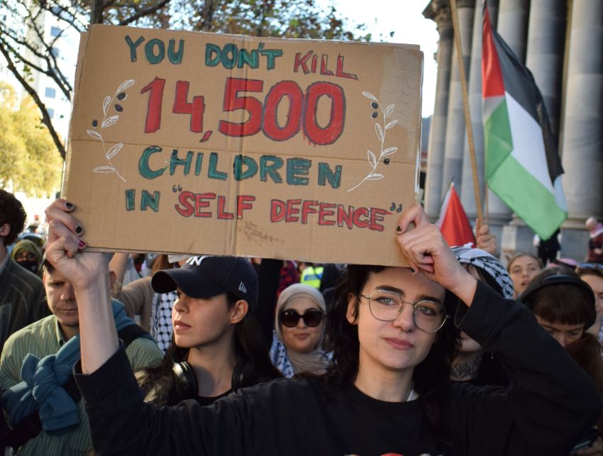 You don't kill thousands of children in 'self defence', Kuana Yerta/Adelaide, May 12 You don't kill thousands of children in 'self defence', Kuana Yerta/Adelaide, May 12
