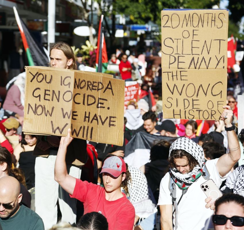 The token sanctions of two Israeli ministers is too little, too late, protesters said