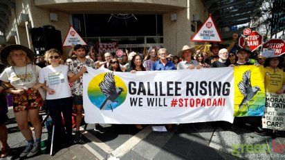 Galilee Rising protest, Brisbane, November 13. Photo: Alex Bainbridge