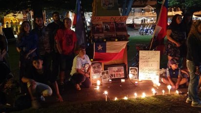 Chile solidarity protest in Fremantle on November 16.