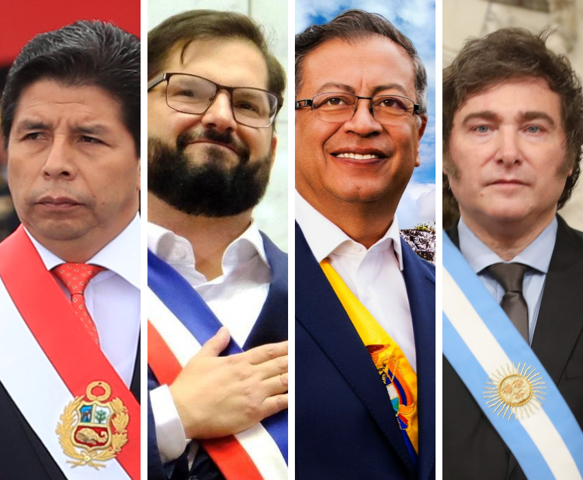 Four Latin American presidents and former presidents