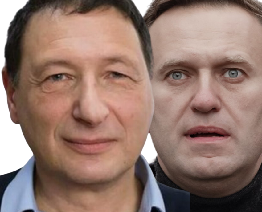 two men's faces