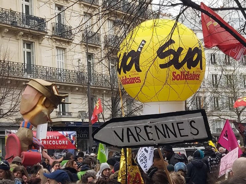 French pensions movement 2023