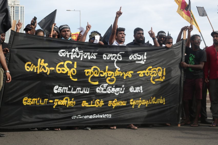 Protest in Sri Lanka May 30