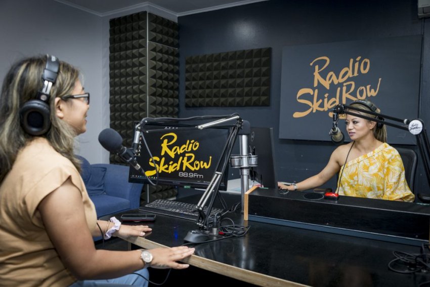 Radio Skid Row studio