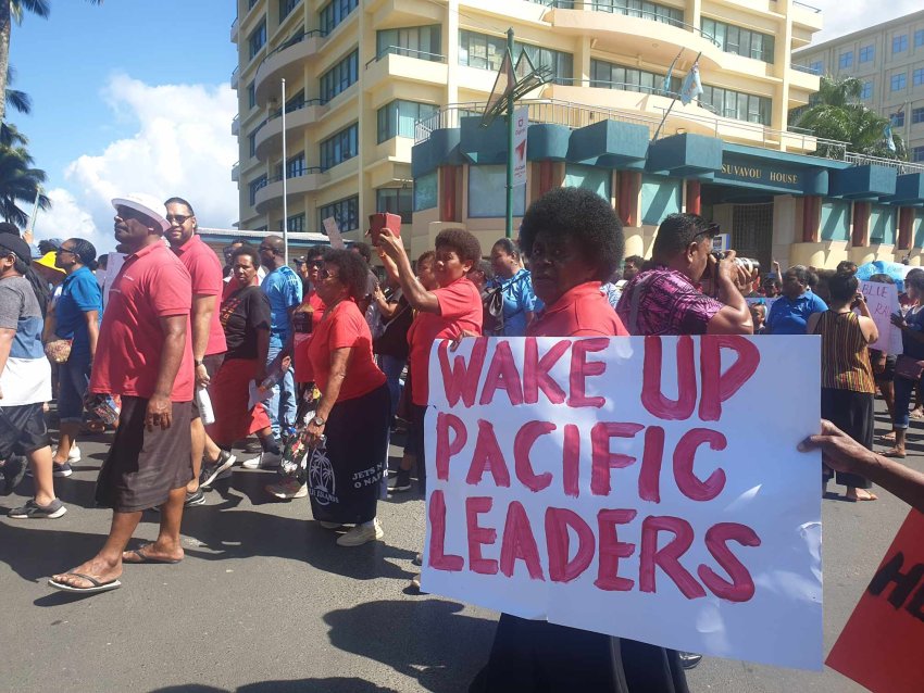 Fiji protests Fukushima dumping cr Rowena Acraman