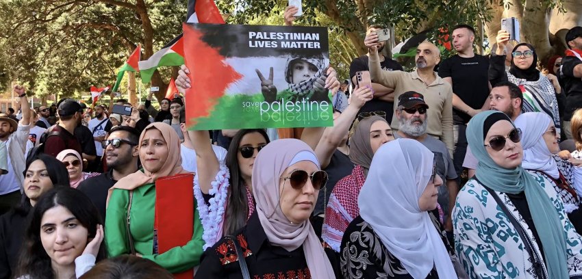 Palestine protest in Sydney 