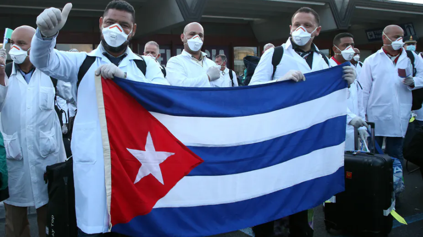 Cuban doctors in the Henry Reeve Brigade
