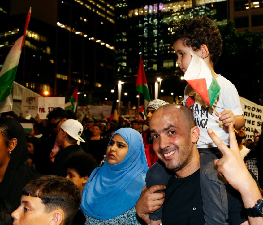 Protesting Israel's genocidal bombardment of Gaza in Meanjin/Brisbane. Photo: Alex Bainbridge