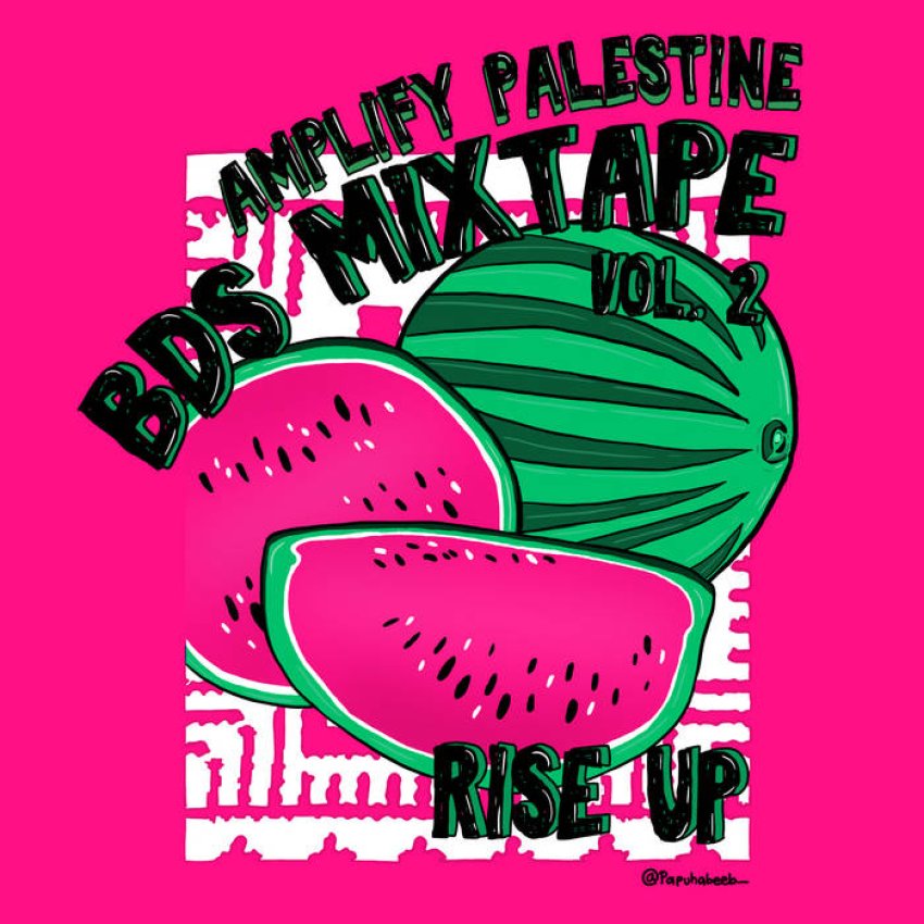 AMPLIFY PALESTINE BDS MIXTAPE - RISE UP: BDS MIXTAPE VOL.2 album sleeve