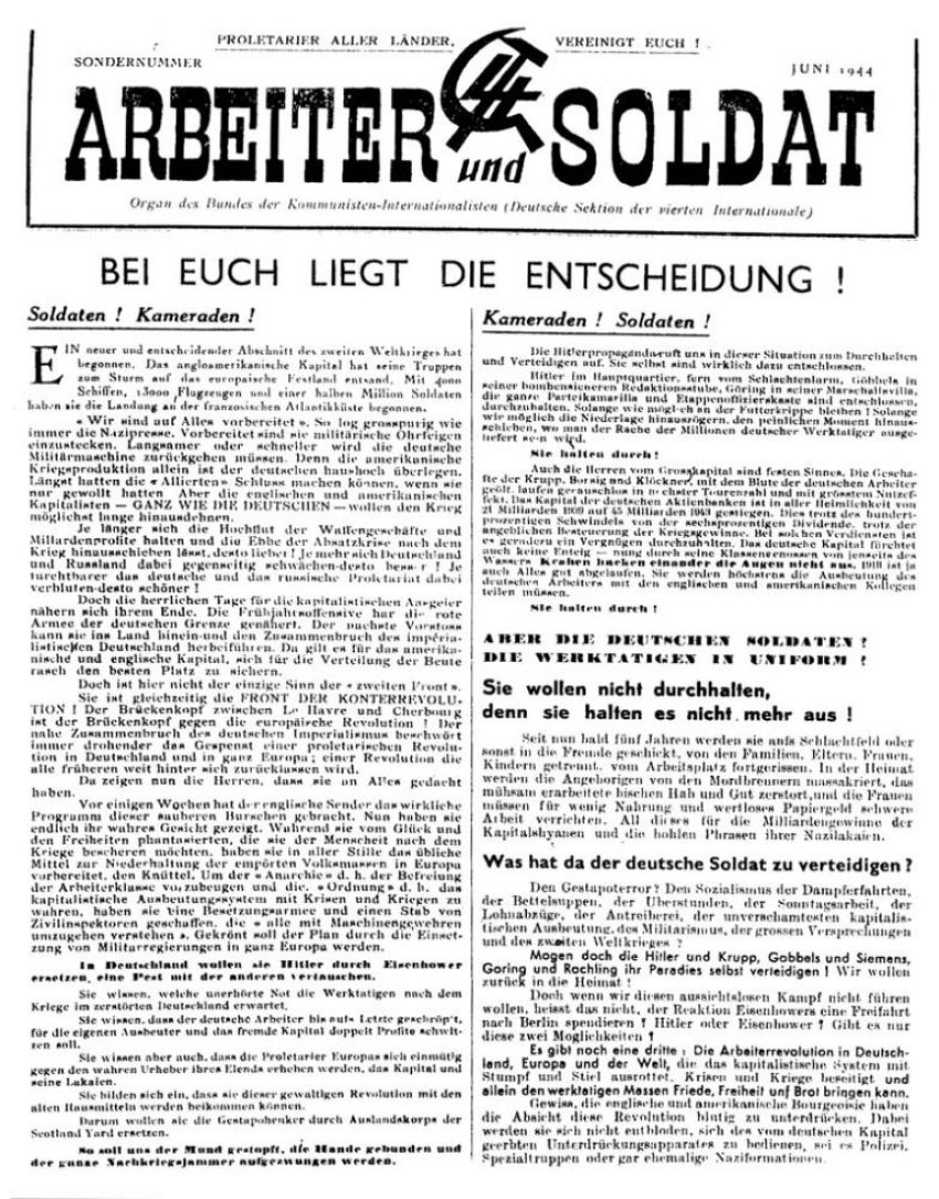 An edition of Arbeiter und Soldat