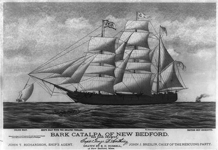 with escapees approaching in whaleboat