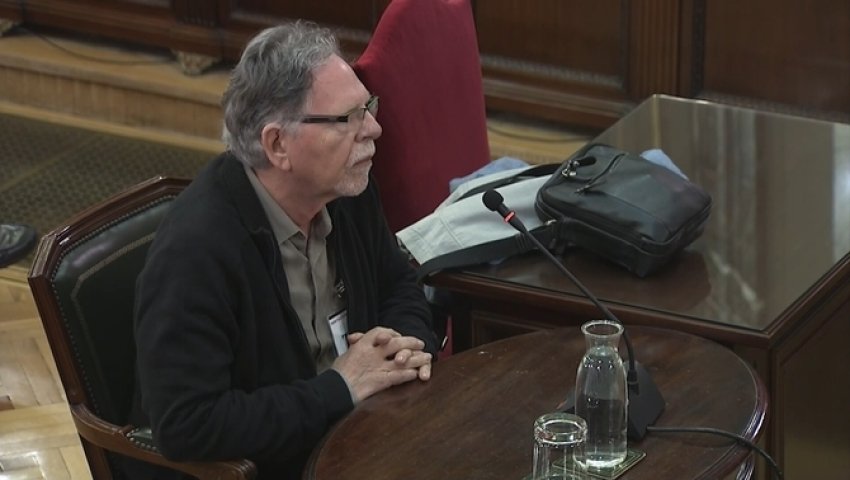 ANC and Òmnium Cultural member Josep Maria Cerveró giving evidence