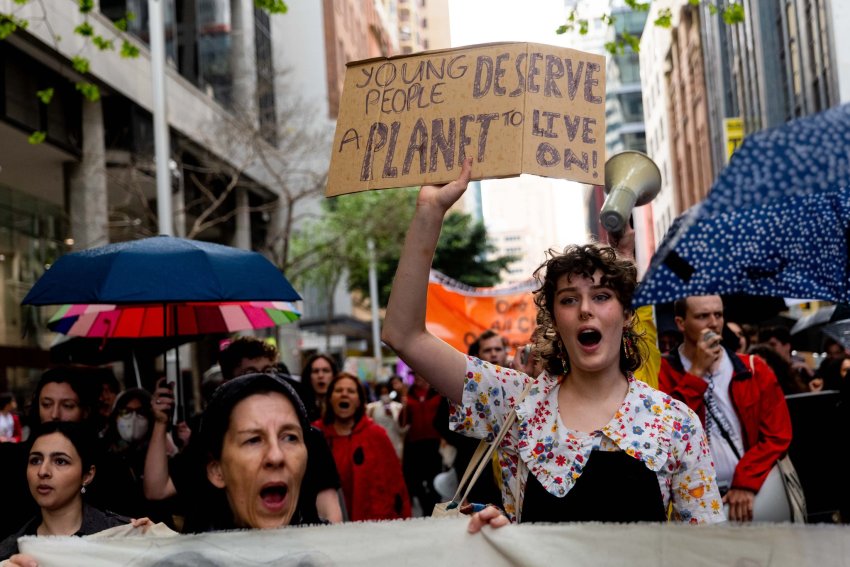 Climate protest in Sydney on September 24