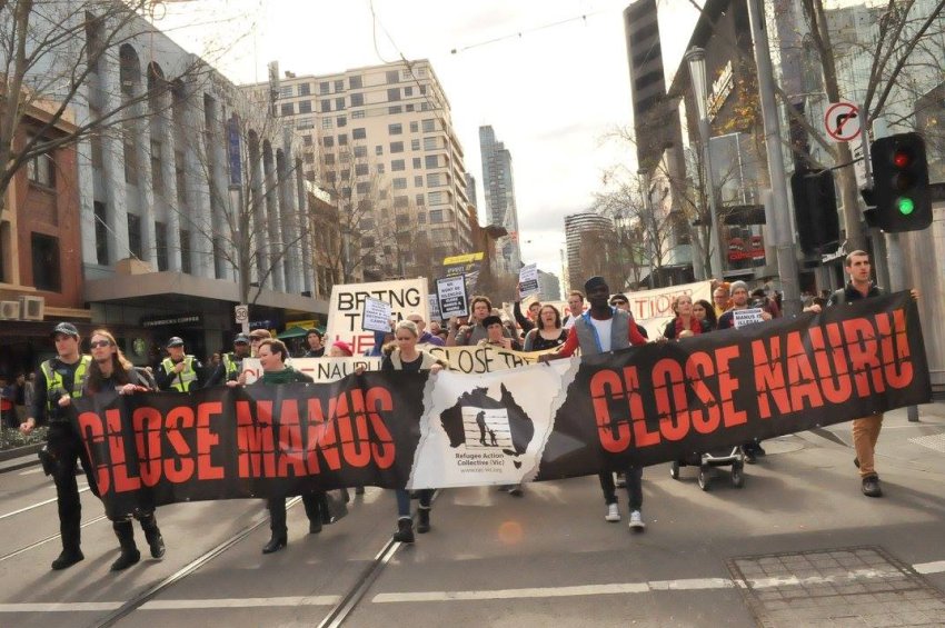 Close Manus close Nauru protest Melbourne