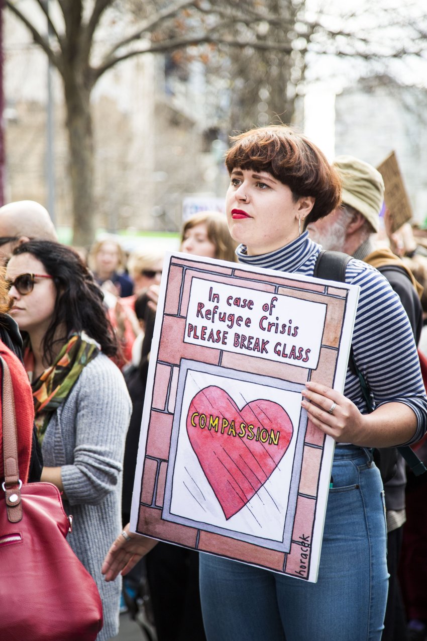 Close the camps rally Melbourne 2016