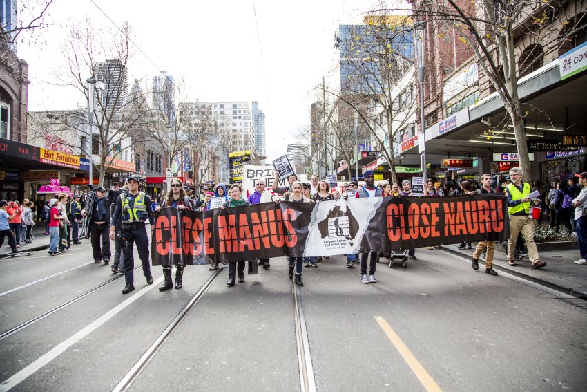 Close the camps rally Melbourne 2016