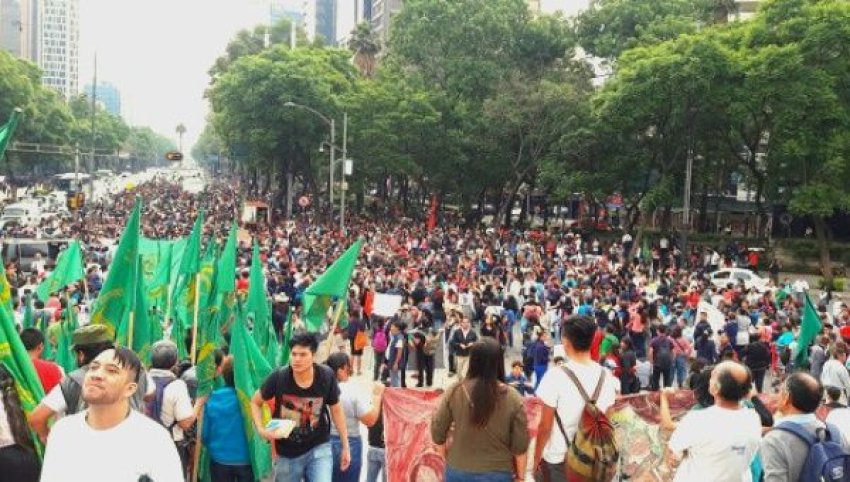 CNTE protest against neoliberal education reform, Mexico City, June 24.
