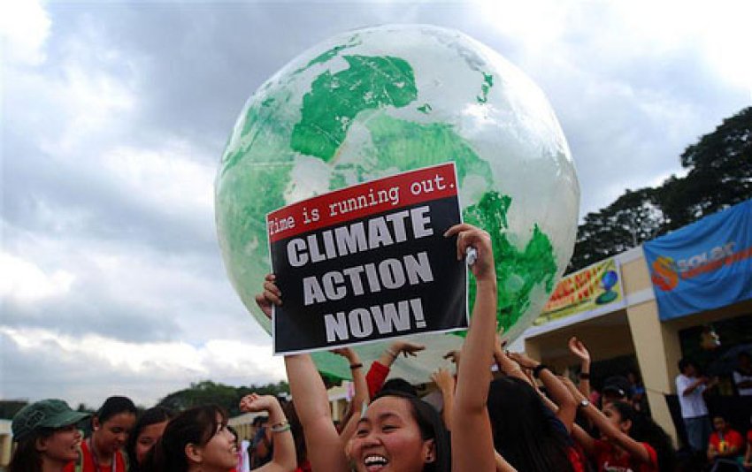 Copenhagen climate protest in the Philippines.