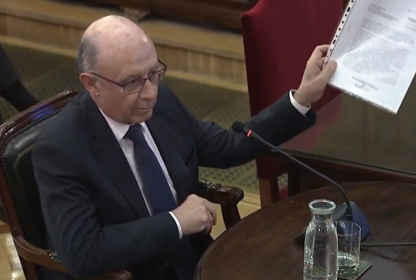 Former Spanish finance minister Cristóbal Montoro, testifies