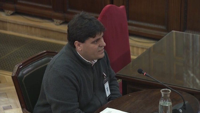 Xavier Barrigan, former financial director of Unipost, giving evidence