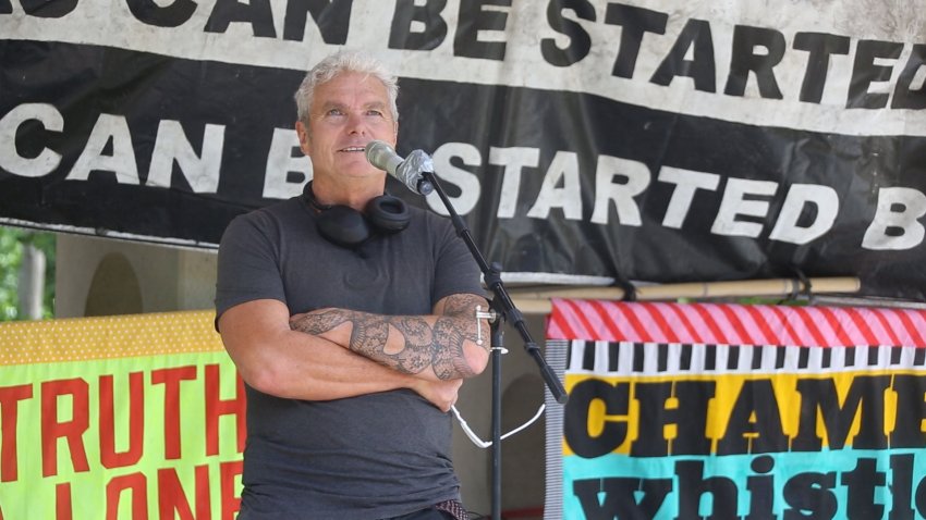 David McBride speaking to supporters in Ngunnawal/Canberra, November 12