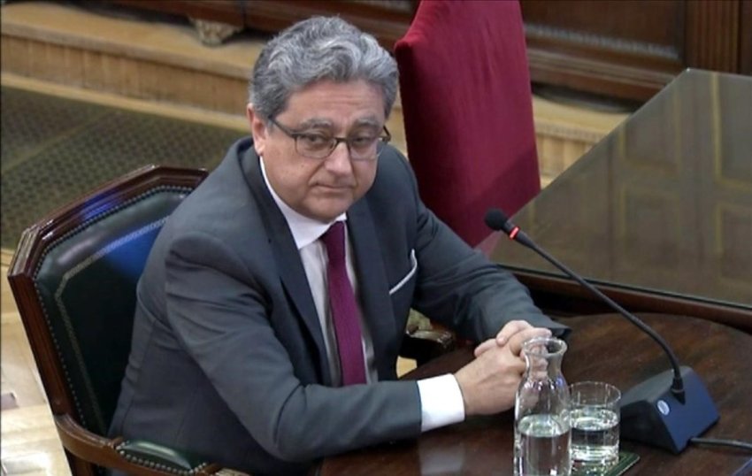 Enric Millo, former Spanish government representative in Catalonia, giving evidence