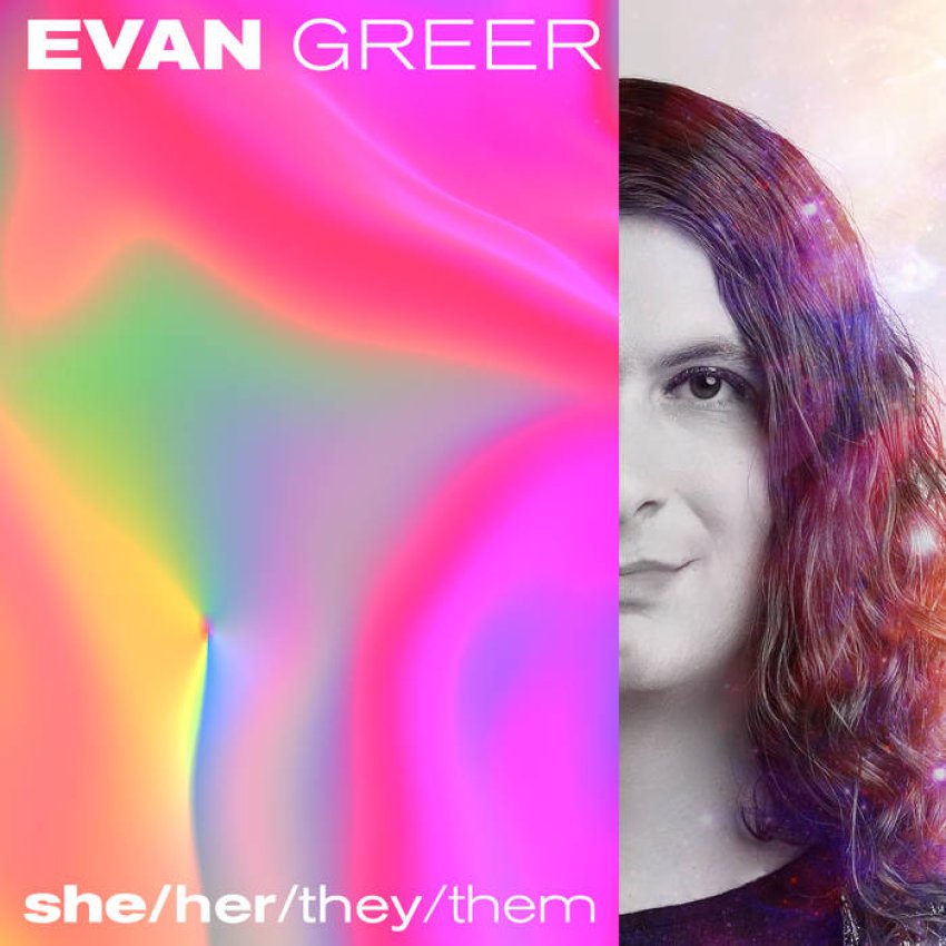 EVAN GREER - SHE HER THEY THEM ALBUM ARTWORK