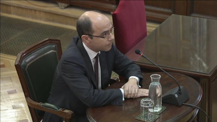 Felipe Martínez, Undersecretary of the Spanish Ministry of Finance, giving evidence